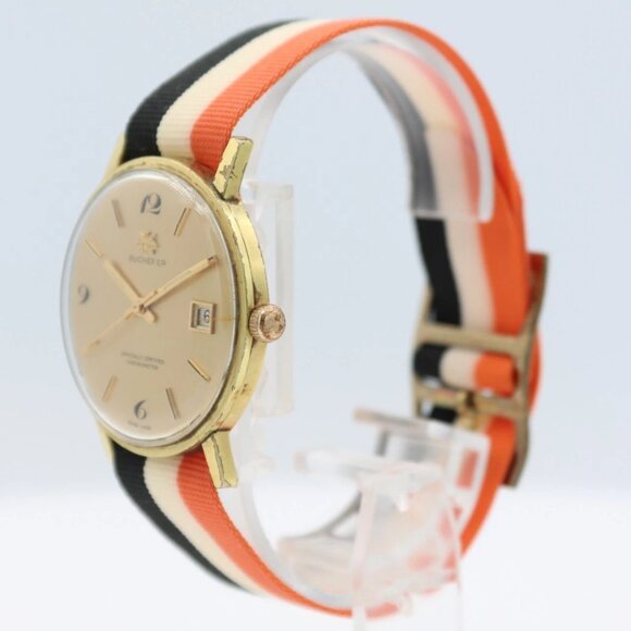Vintage 34mm Bucherer Chronometer Men's Automatic Wristwatch Swiss Made - Picture 2 of 4